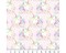 Unicorns Flowers Cotton Fabric | By the Yard | Sewing and Crafting | 44 inches wide